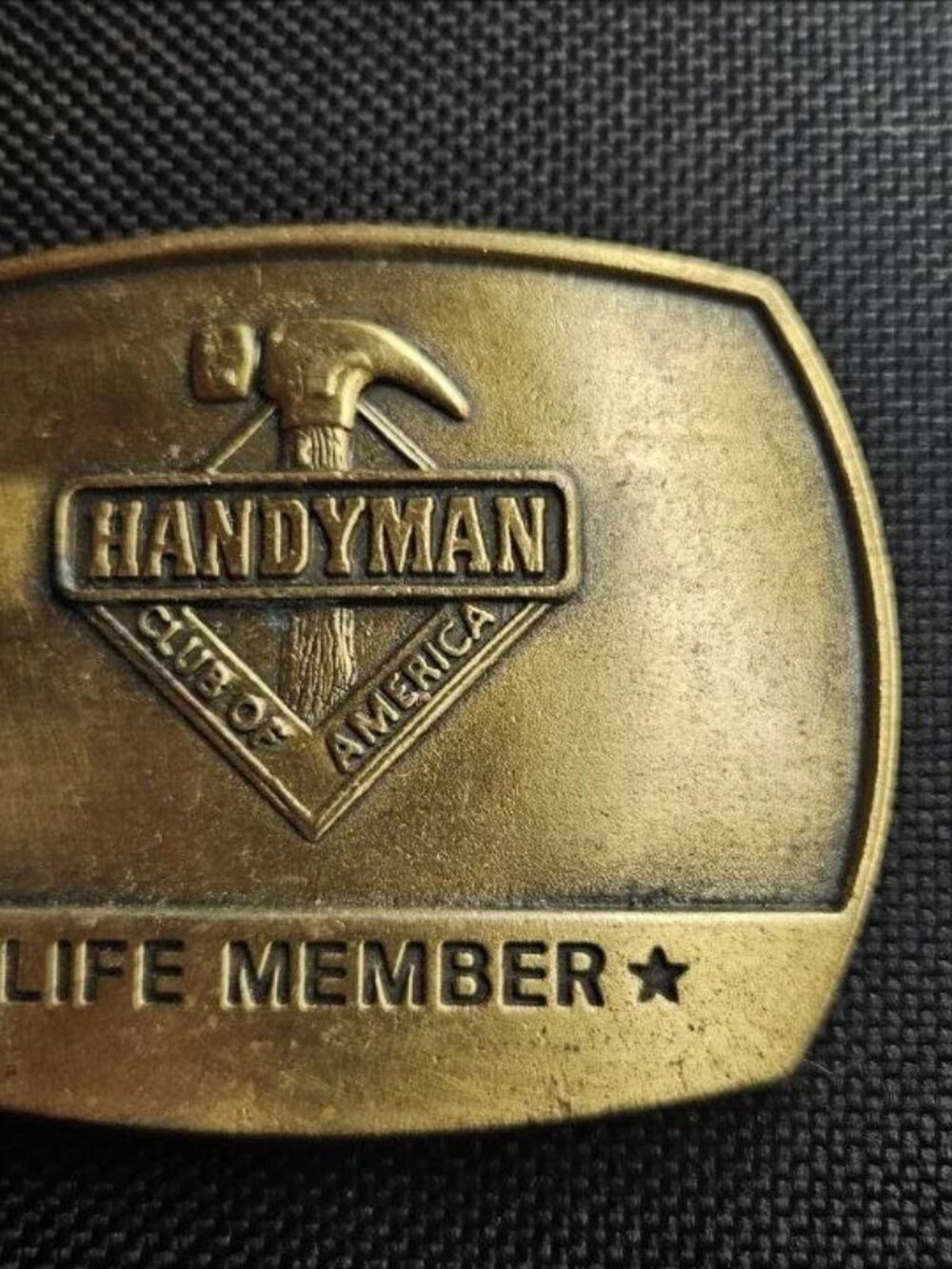 1996 Handyman Club of America Life Member Belt Buckle 010233